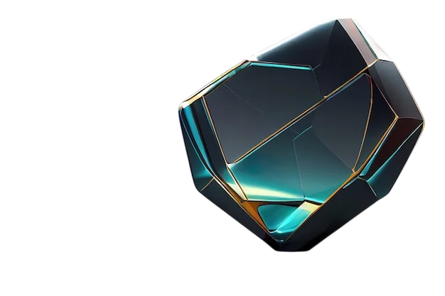 Abstract futuristic geometric shape